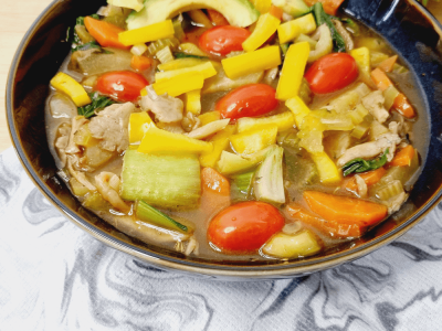 Lean and Green Mushroom Cho Cho Soup